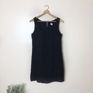 [J.Crew] Short Black Classic Sleeveless Shift Dress